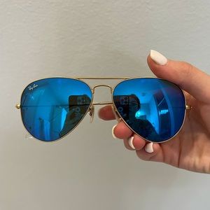 Ray Ban Aviator Flash Lenses Blue